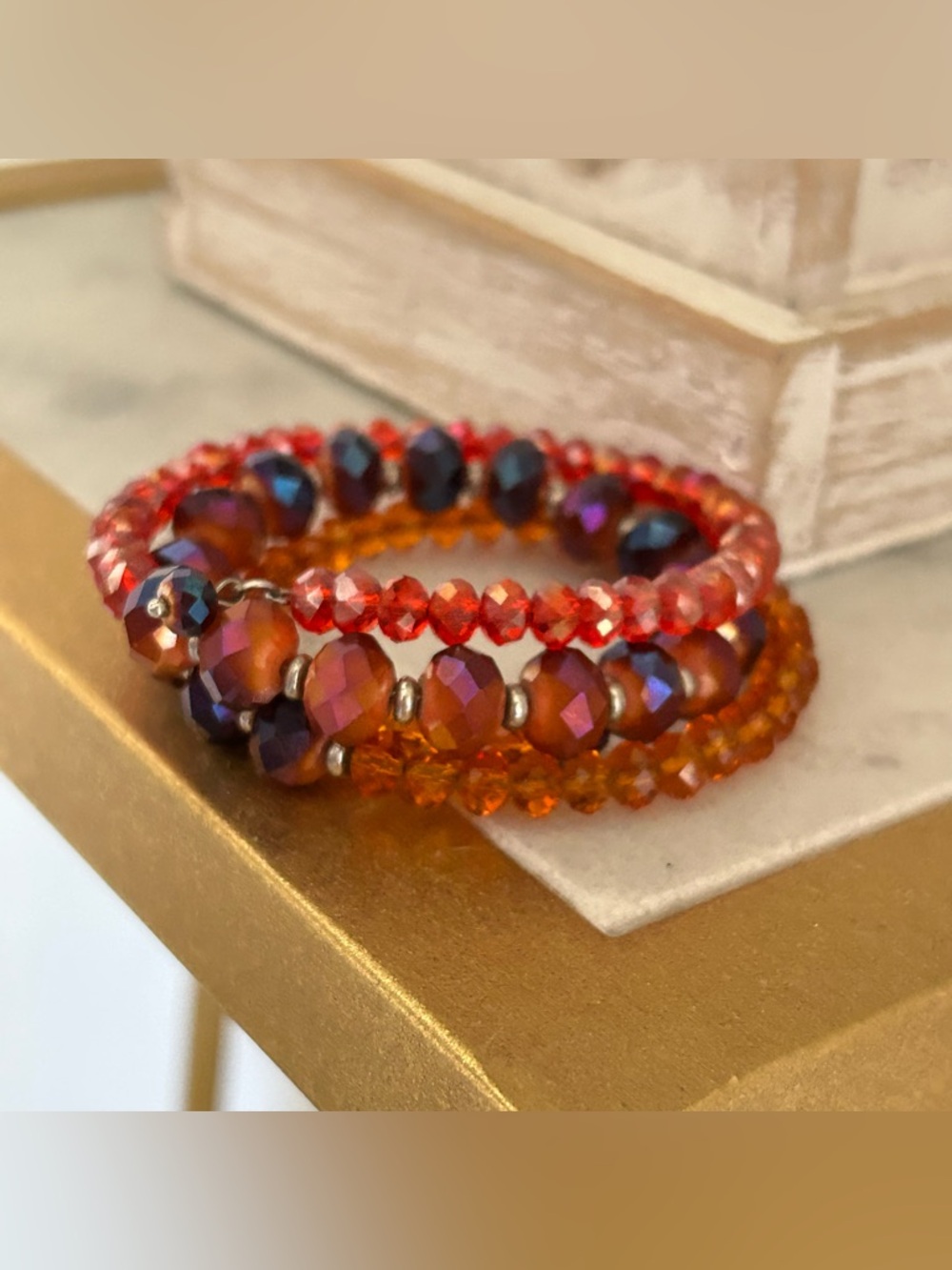 CZECH GLASS BEAD WRAP BRACELET